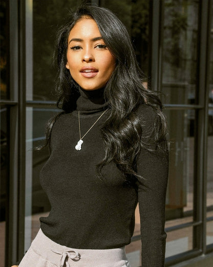 Geneviève Sweater - Turtleneck Wool Sweater