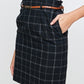Victoire Skirt - Plaid Suspender Skirt