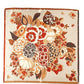 Écharpe Sylvie - Foulard carré soyeux imprimé fleurs