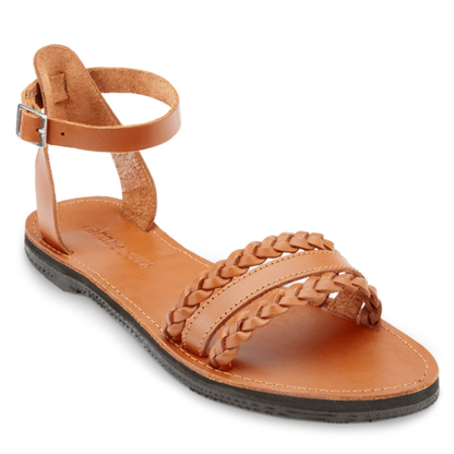 Inès Sandals - Braided Leather Sandals