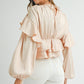 Céleste Blouse - Ruffled Peplum Blouse