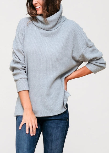 Lucas Sweater -  Turtle Neck Ribbed Oversize Sweater