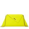 Angelica Clutch - Electric Yellow Leather Clutch