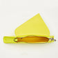 Angelica Clutch - Electric Yellow Leather Clutch