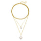 Collier Laurène - Collier chaîne linéaire plaqué or 18 carats