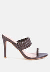 Justine Heels - Woven Strap High Heels