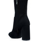 Sofia Boots - Ankle Lycra Block Heeled Boots