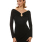 Robe Léa - Robe midi à découpes en fer à cheval
