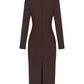 Robe Constance - Robe mi-longue découpée