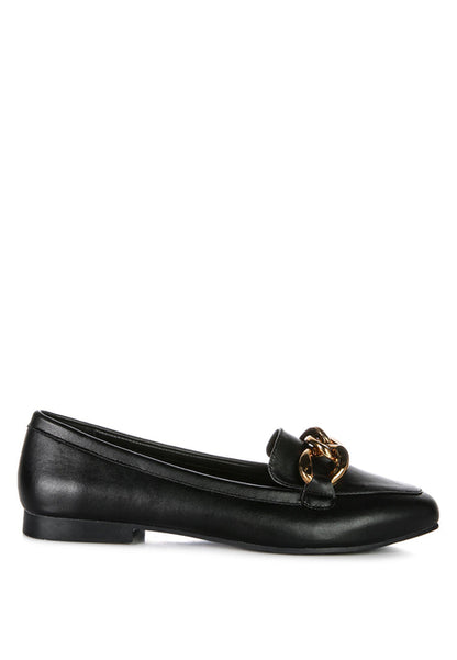 Mocassins Noémie - Mocassins à grosses chaînes métalliques