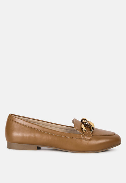 Mocassins Noémie - Mocassins à grosses chaînes métalliques