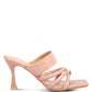 Sabine Sandals - Criss Cross Strap Spool Heel Sandals