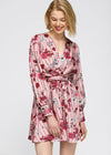Alexine Dress - Floral Satin Dress
