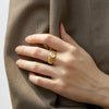 Vanessa Ring - Boho Pearl Chunky Ring