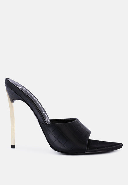 Lila Stiletto - Strappy Slip On Stiletto Heels