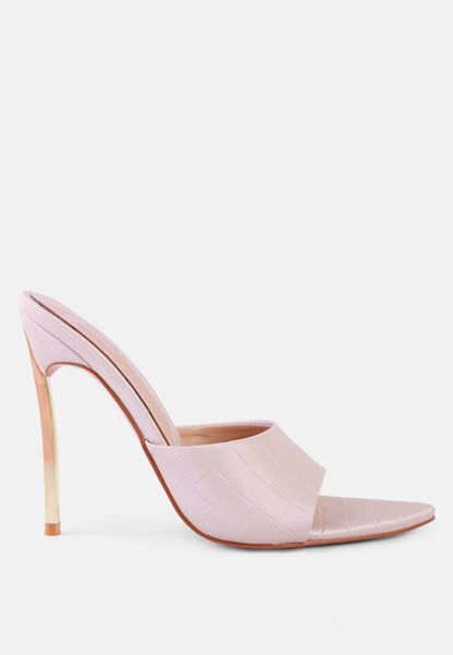 Lila Stiletto - Strappy Slip On Stiletto Heels