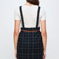 Victoire Skirt - Plaid Suspender Skirt