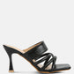 Sabine Sandals - Criss Cross Strap Spool Heel Sandals