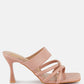 Sabine Sandals - Criss Cross Strap Spool Heel Sandals
