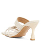Sabine Sandals - Criss Cross Strap Spool Heel Sandals