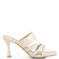 Sabine Sandals - Criss Cross Strap Spool Heel Sandals