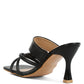 Sabine Sandals - Criss Cross Strap Spool Heel Sandals