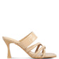 Sabine Sandals - Criss Cross Strap Spool Heel Sandals