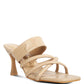 Sabine Sandals - Criss Cross Strap Spool Heel Sandals