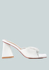 Olivia Sandals - Pleated Twist Strap Sandals
