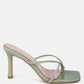 Rachel Sandals - Croc Rhinestone Strap Sandals