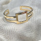 Katia Cuff - Geometric 14K Gold-Plated Cuff in Recycled Brass