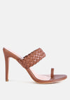 Justine Heels - Woven Strap High Heels