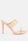 Justine Heels - Woven Strap High Heels