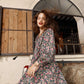 Florence Dress - Floral Print Chiffon Dress