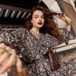 Florence Dress - Floral Print Chiffon Dress
