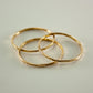 Ivana Ring Set - Hammered 14K Gold-Filled Slim Stacking Rings