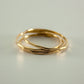 Ivana Ring Set - Hammered 14K Gold-Filled Slim Stacking Rings