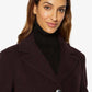 Manteau Eloise – Manteau long slim en laine mélangée