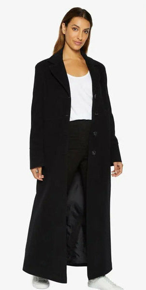 Manteau Eloise – Manteau long slim en laine mélangée