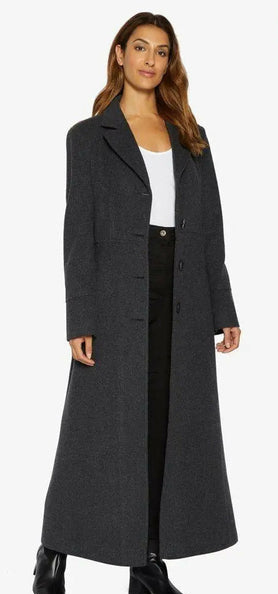 Manteau Eloise – Manteau long slim en laine mélangée