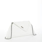 Angelica Clutch - White Leather Clutch Bag