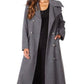 Manteau Elisabeth – Manteau long croisé en mélange de laine et de cachemire